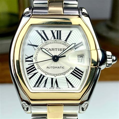 roadster cartier watch|cartier roadster men's watch price.